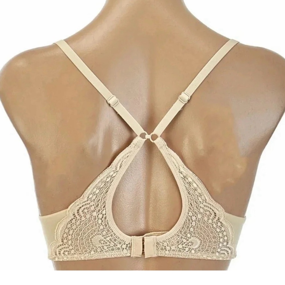 Maidenform Lacy Demi Coverage Push-Up UW Multi-Way Bra Nude NWT 36A - Picture 7 of 14